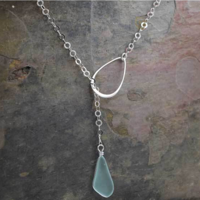 WHITE LOTUS DESIGN Sea Glass &amp; Drop