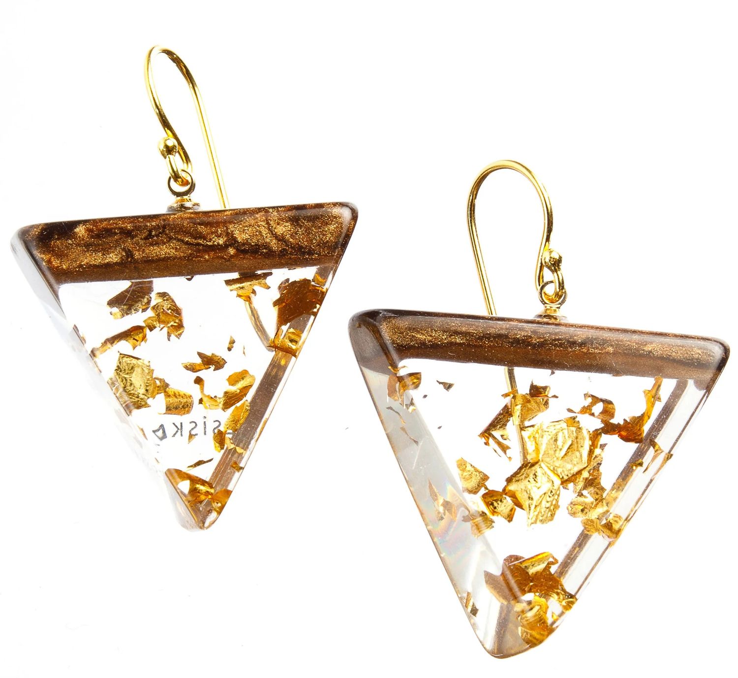 ZSISKA Dhara Gold Fleck Earrings