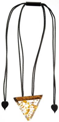 ZSISKA Triangular Dhara Necklace Brown