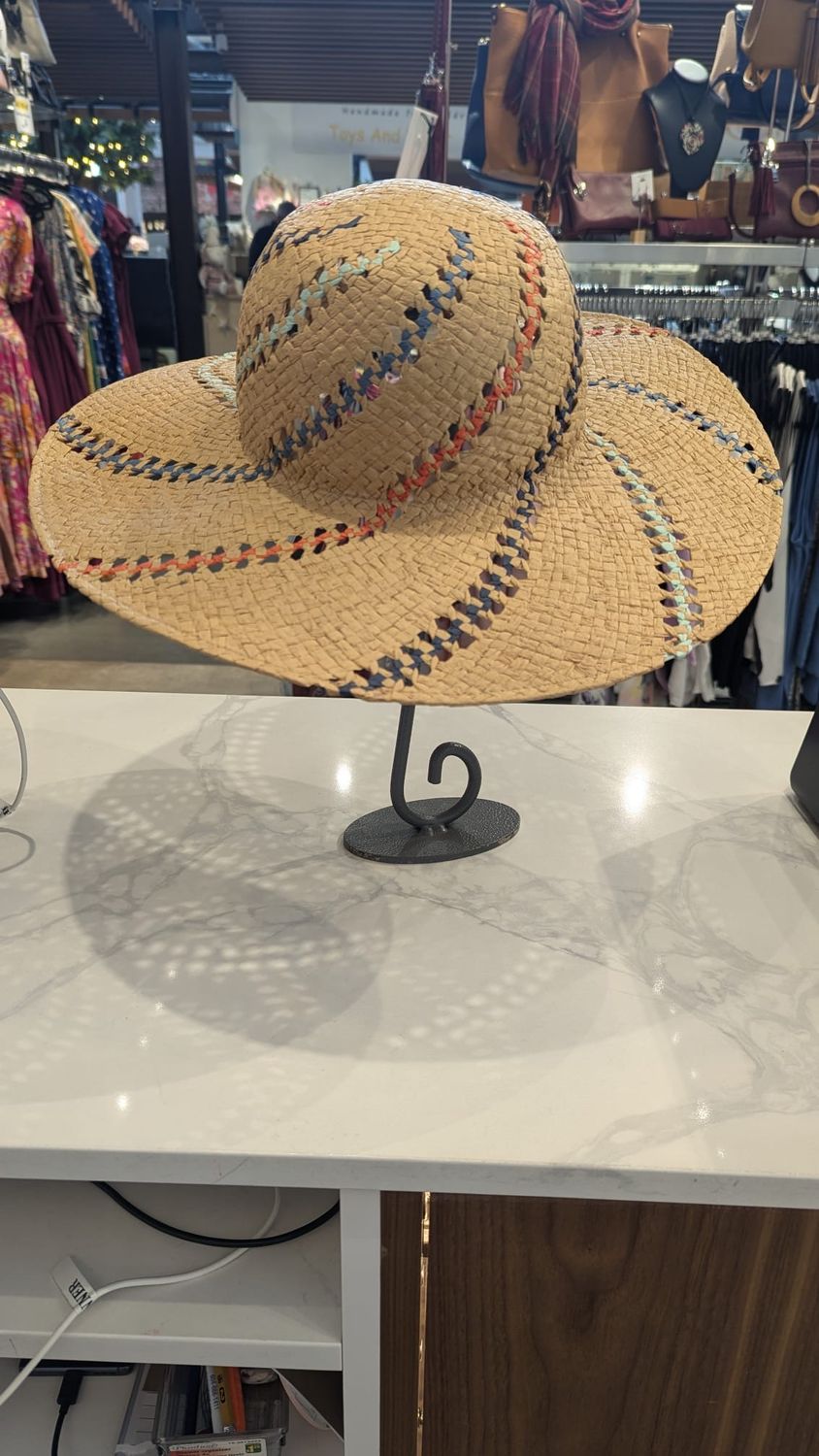 ECHO Multi Striped Sun Hat, Color: Navy