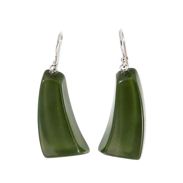 ZSISKA Emocion Resin  Earrings, Color: Green