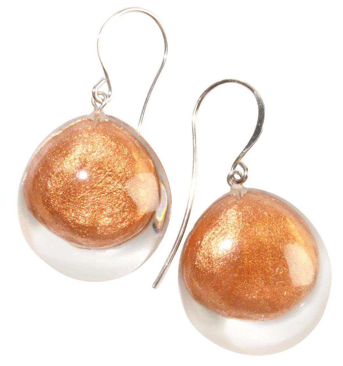 ZSISKA Luxus Resin Earrings, Color: Copper