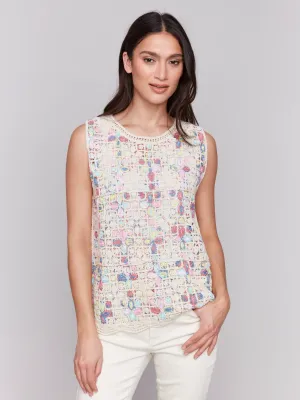 CHARLIE B Crochet Tank Top
