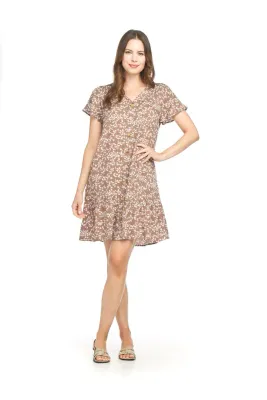 PAPILLON Floral Button Up Dress