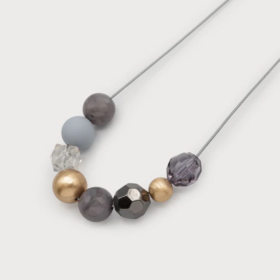 CARACOL Mixed Beads and metal On Adjustable Cord, Color: MIXED/ GOLD