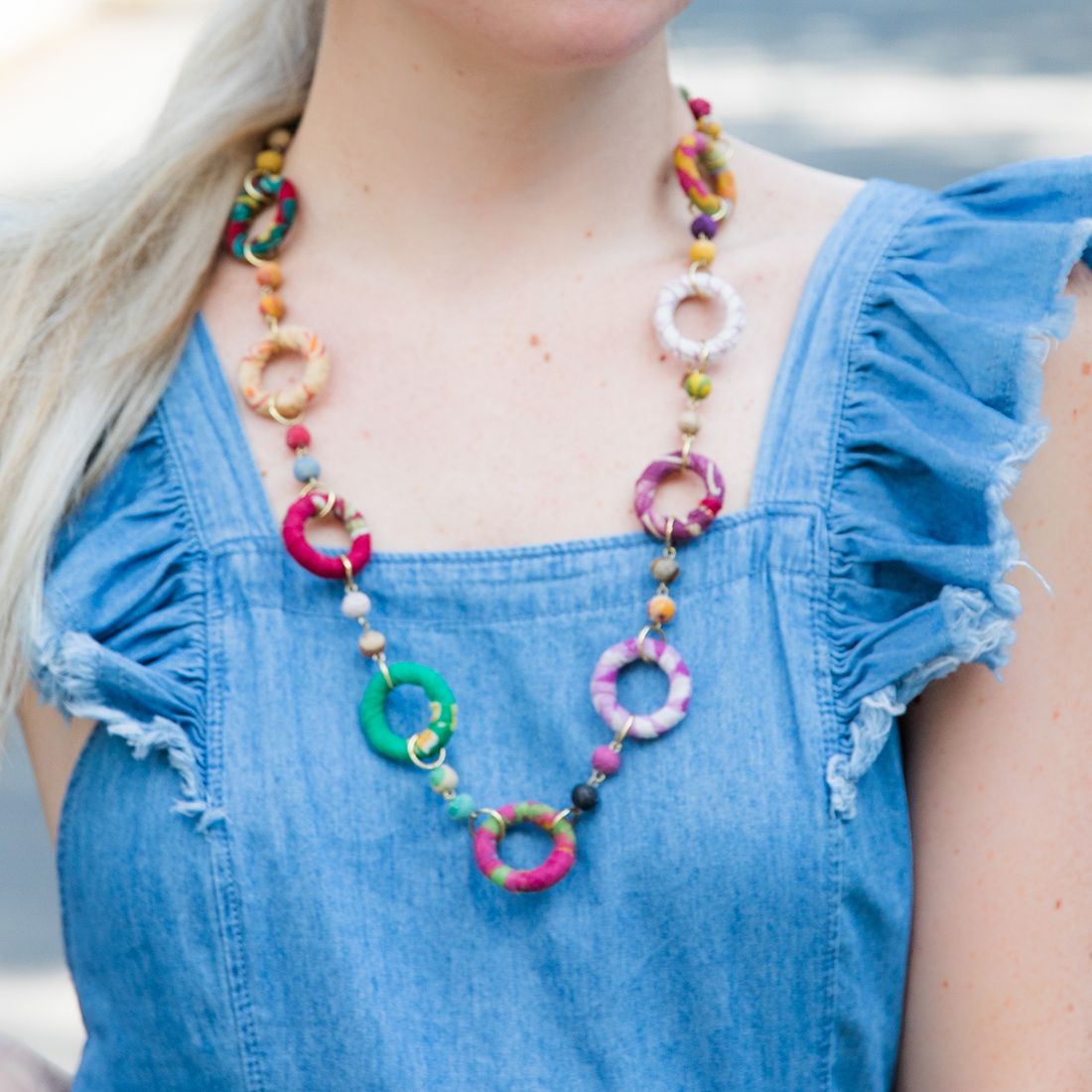 AASHA  Large Ring Necklace