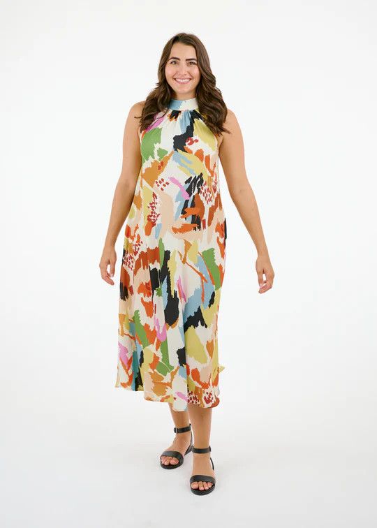 SHANNON PASSERO Latanya Tank Dress, Color: Splash Print, Size: XS