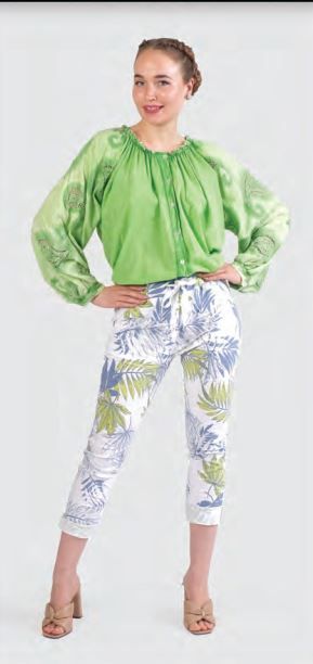 BELLA AMORE Crinkle Pants, Color: White, Size: S/M