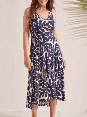TRIBAL Sleeveless High Low Dress