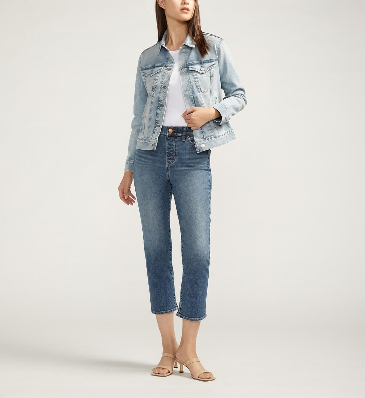 JAG Kiara Denim Jacket, Color: Beverly Blue, Size: S