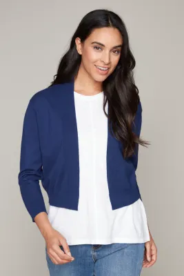 CARRE NOIR Short Open Cardigan