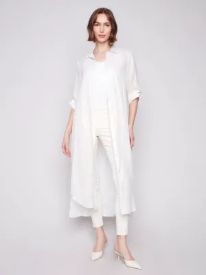 CHARLIE B 3/4 Roll Sleeve Duster
