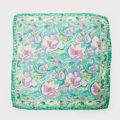 CARACOL Floral Square Scarf