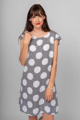 ME &amp; GEE Cap Sleeve Polka Dot Dress