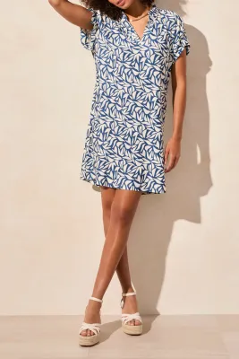 TRIBAL Knit Dress w/Sleeve Detail