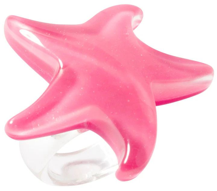 ZSISKA Star Resin Ring, Color: Pink, Size: O/S