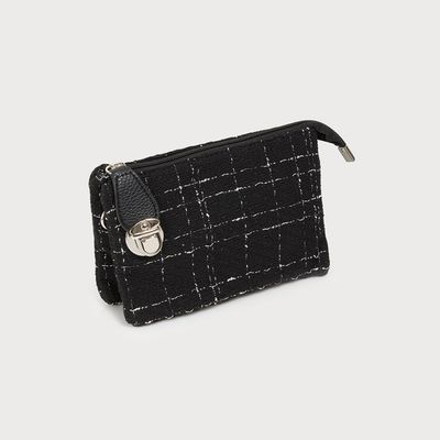CARACOL Crossbody Clutch w/Embroidered Finish