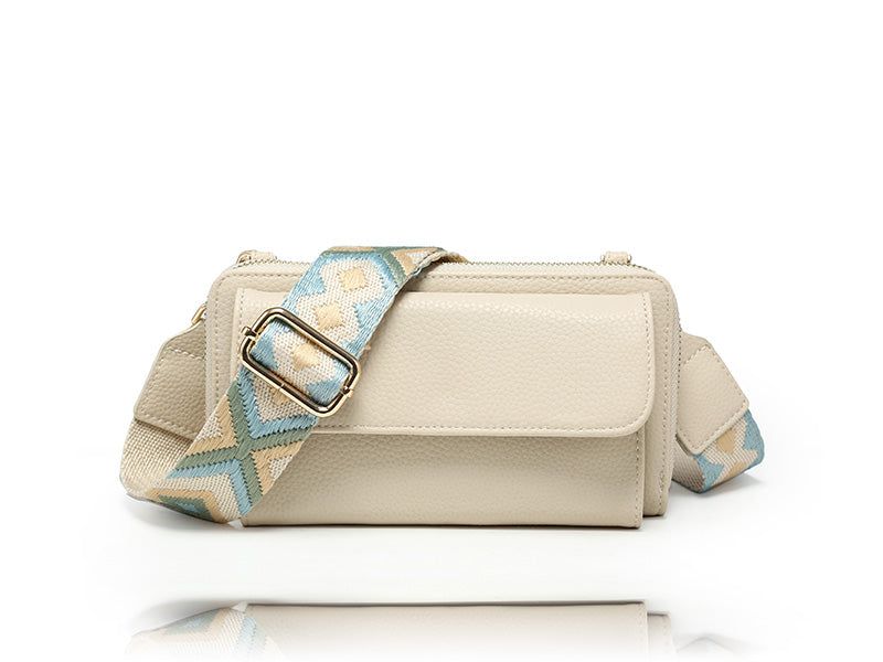 LA VOLTA New York Crossbody, Color: Beige