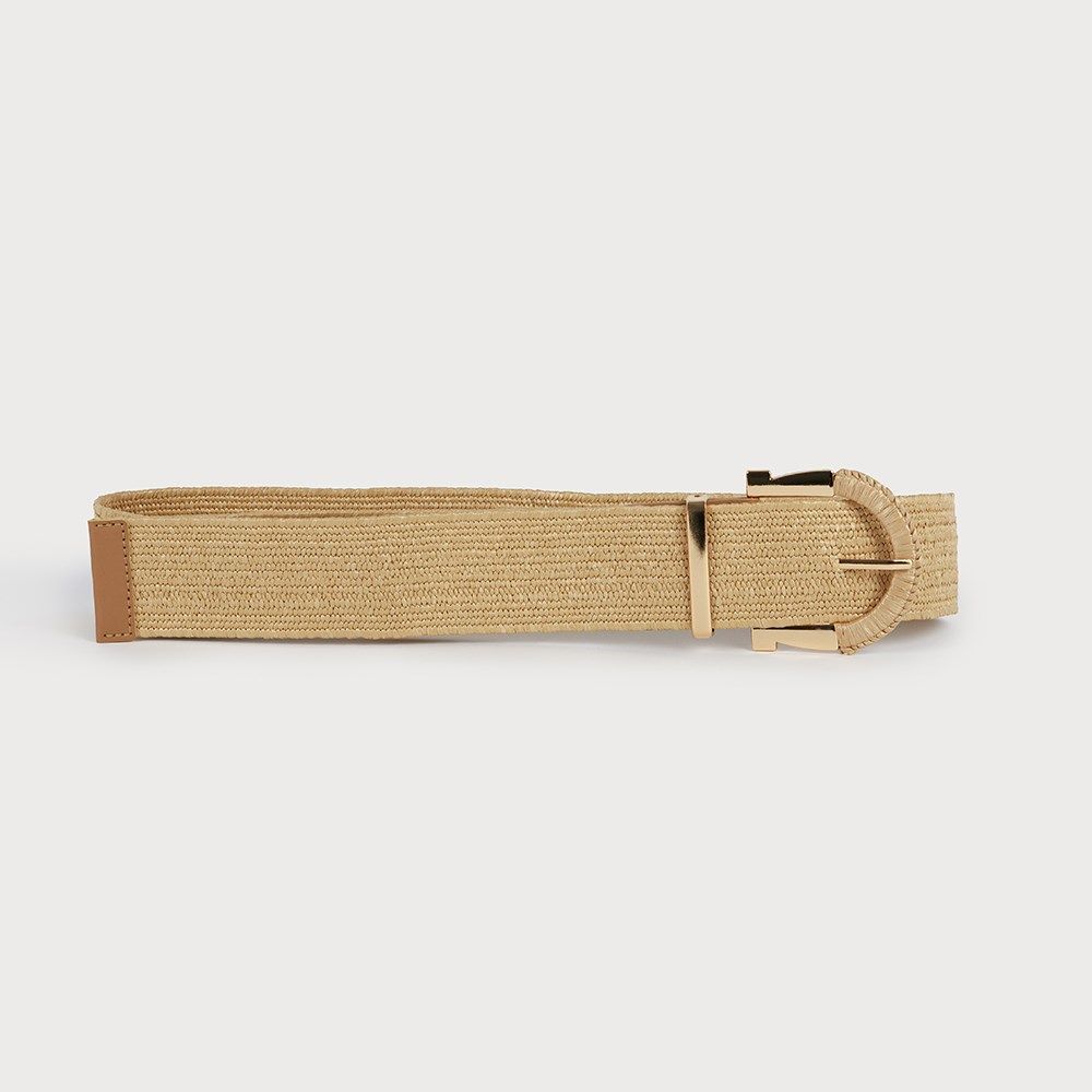 CARACOL Perfect Summer Belt Metal Buckle, Color: Natural