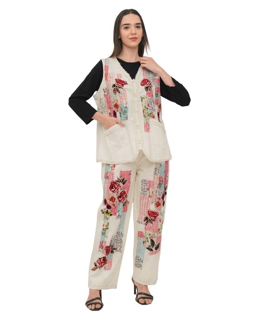 PARSLEY &amp; SAGE Vivienne Vest, Color: Off White, Size: S