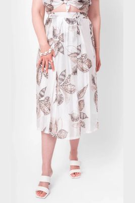 ME &amp; GEE Floral Light Weight Skirt