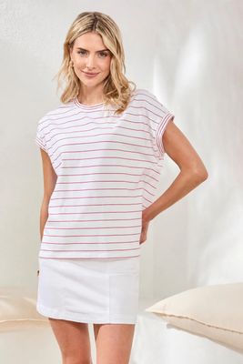 TRIBAL Cap Sleeve Top w/Combo