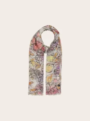 FRAAS Sustainable Hand Drawn Fruit Design Scarf