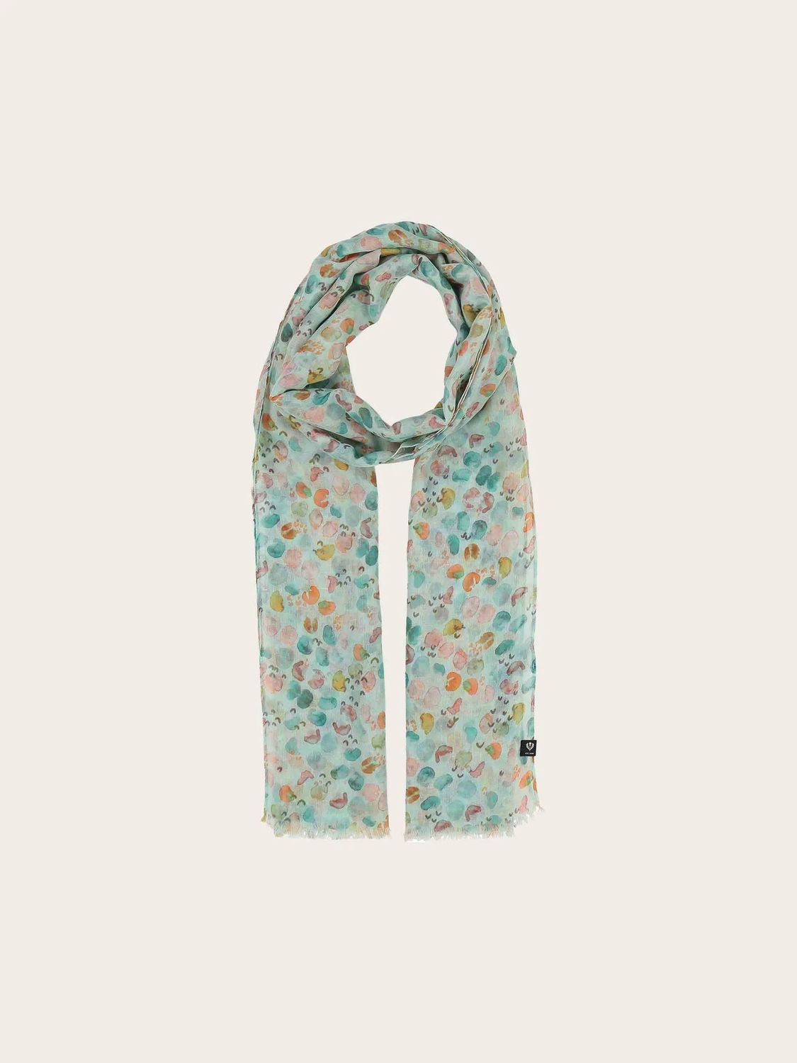 FRAAS Sustainable Watercolor Dots Scarf Powder Mint