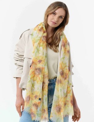 FRAAS Sustainable Sunflower Design Scarf