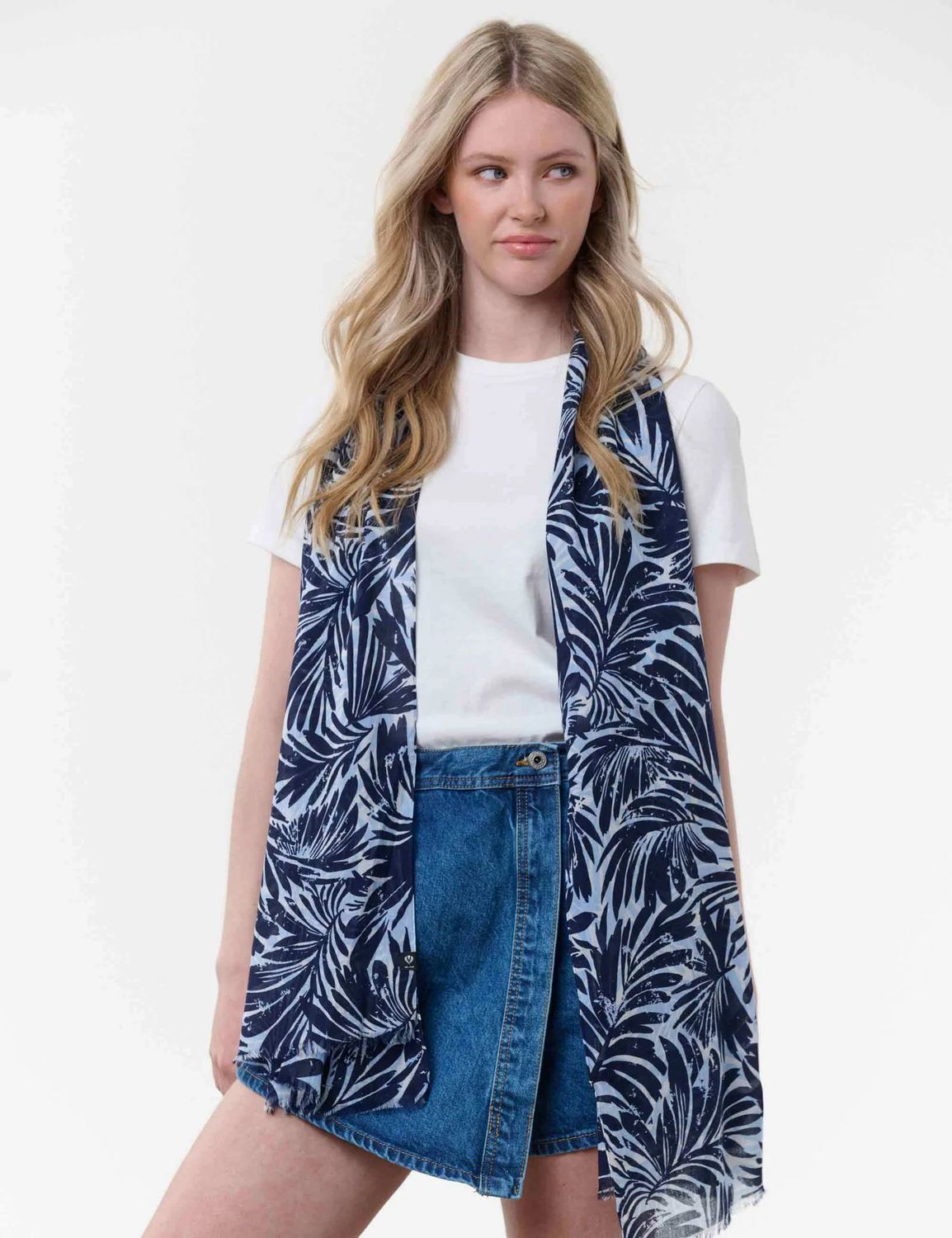 FRAAS Palm Leaf 100% Cotton Scarf