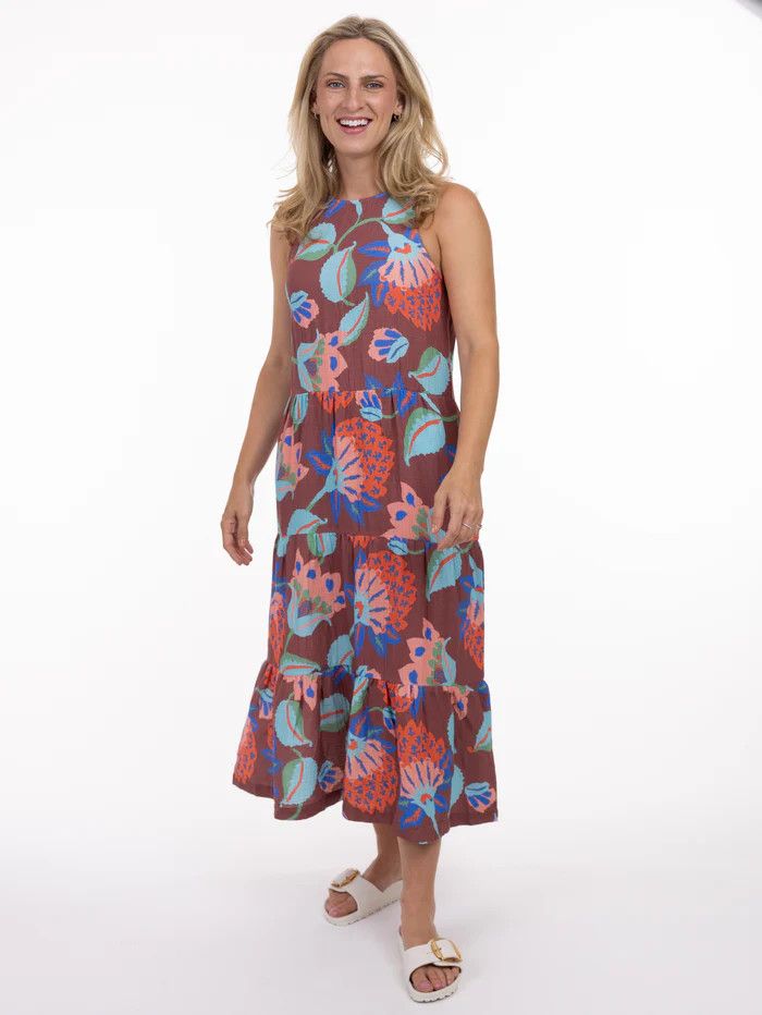 SHANNON PASSERO Bali Halter Dress, Color: Island Mix, Size: XS