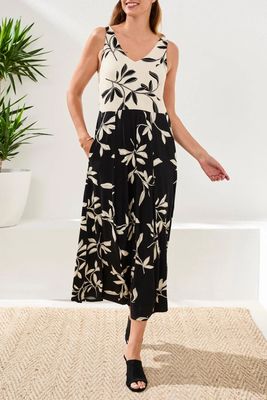 TRIBAL Sleeveless Combo Dress