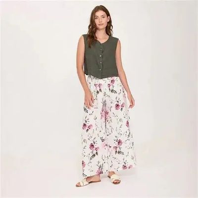 PISTACHE 100% Linen Pallazo  Pant
