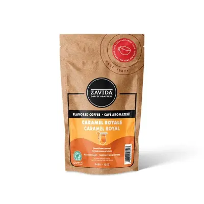 ZAVIDA - CARAMEL ROYALE BEANS  (12 OZ)