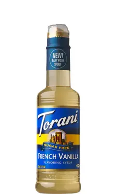 TORANI SYRUP - FRENCH VANILLA - SUGAR FREE  (375 ML)