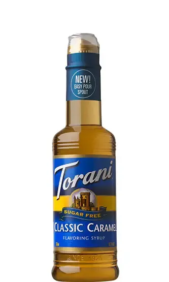 TORANI SYRUP - CLASSIC CARAMEL - SUGAR FREE  (375 ML)