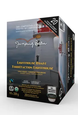 JUMPING BEAN - LIGHTHOUSE LIGHT ROAST 20 SOFT BOTTOM