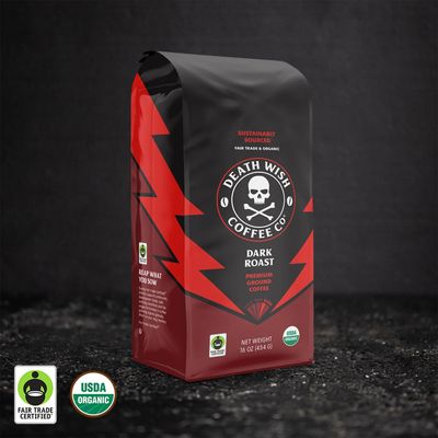 DEATH WISH COFFEE - DARK ROAST WHOLE BEANS