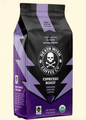 DEATH WISH COFFEE - ESPRESSO ROAST WHOLE BEANS