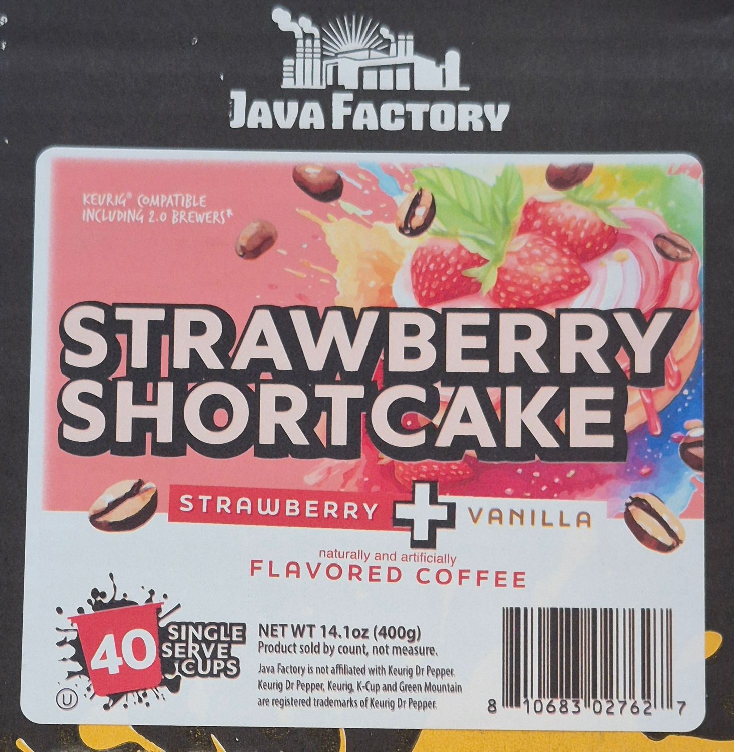 JAVA FACTORY - STRAWBERRY SHORTCAKE 40 K-CUPS