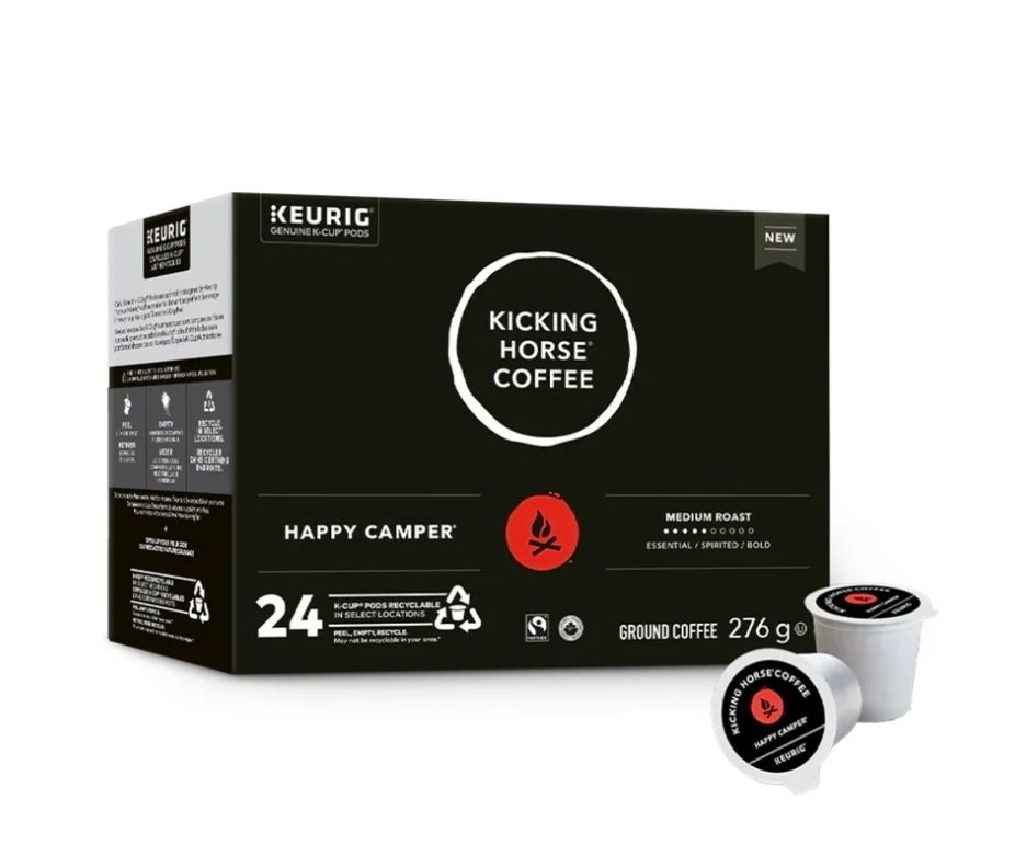 KICKING HORSE COFFEE - HAPPY CAMPER 24 K-CUPS