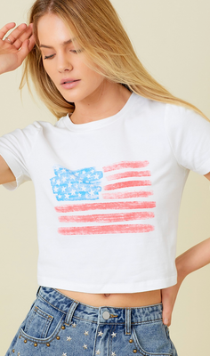 american flag tee