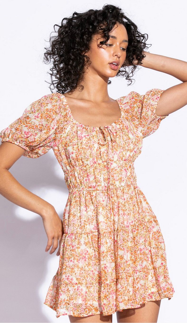 anytime floral dress- multi