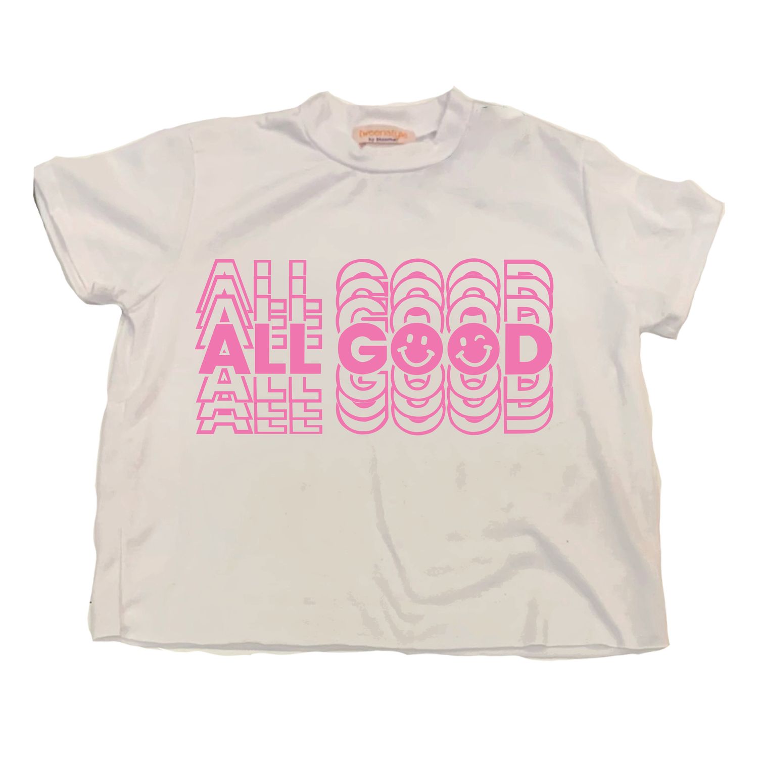 all good pink tee