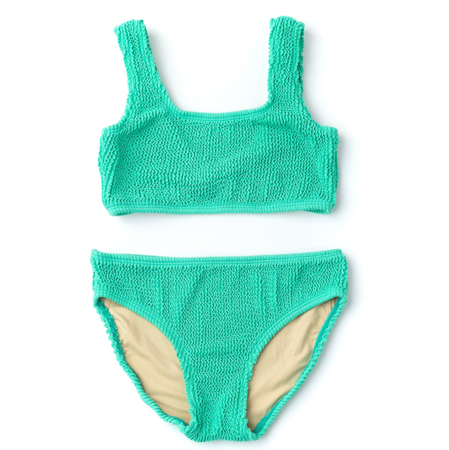 crinkle bikini- green