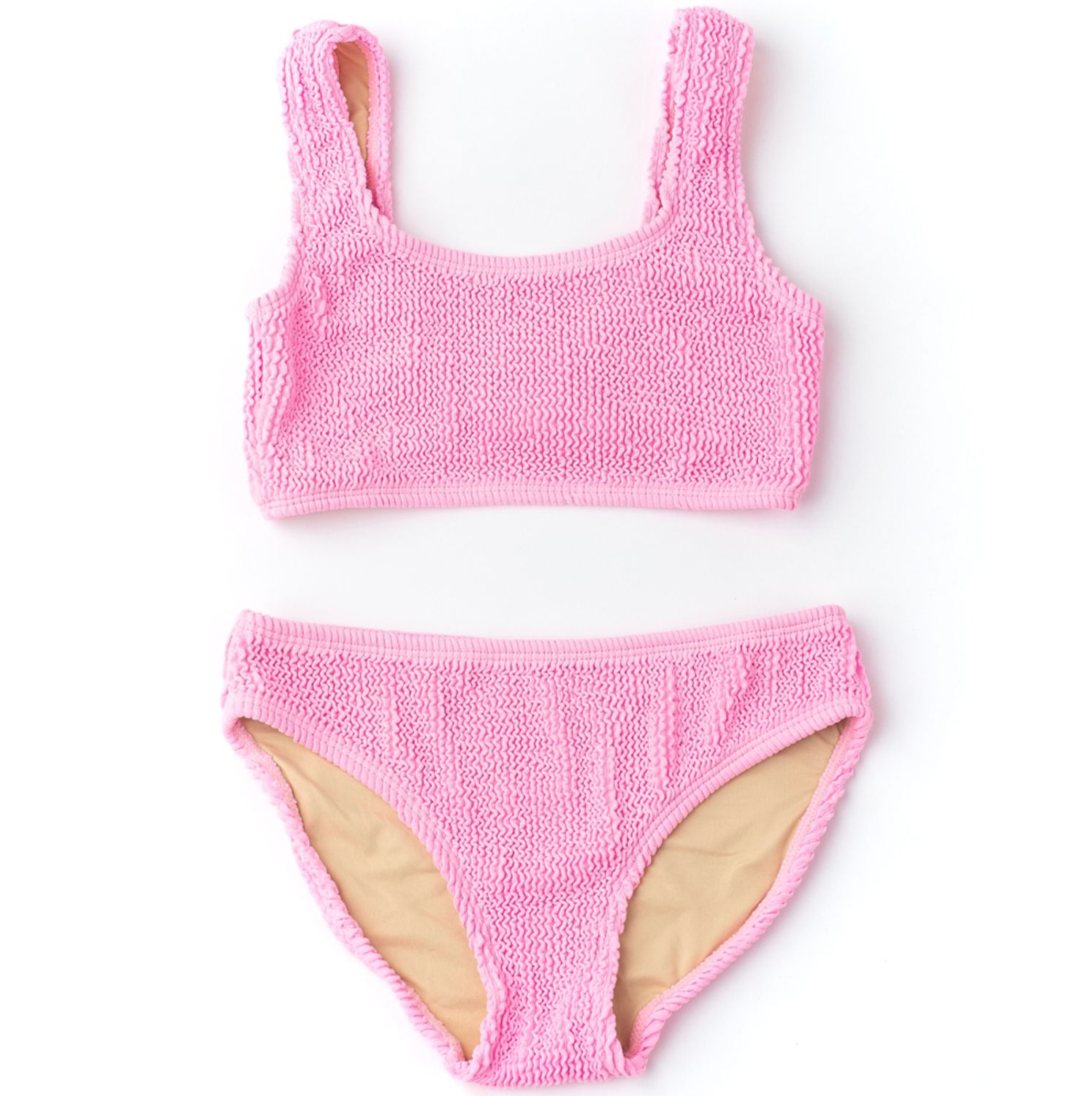 crinkle bikini- pink