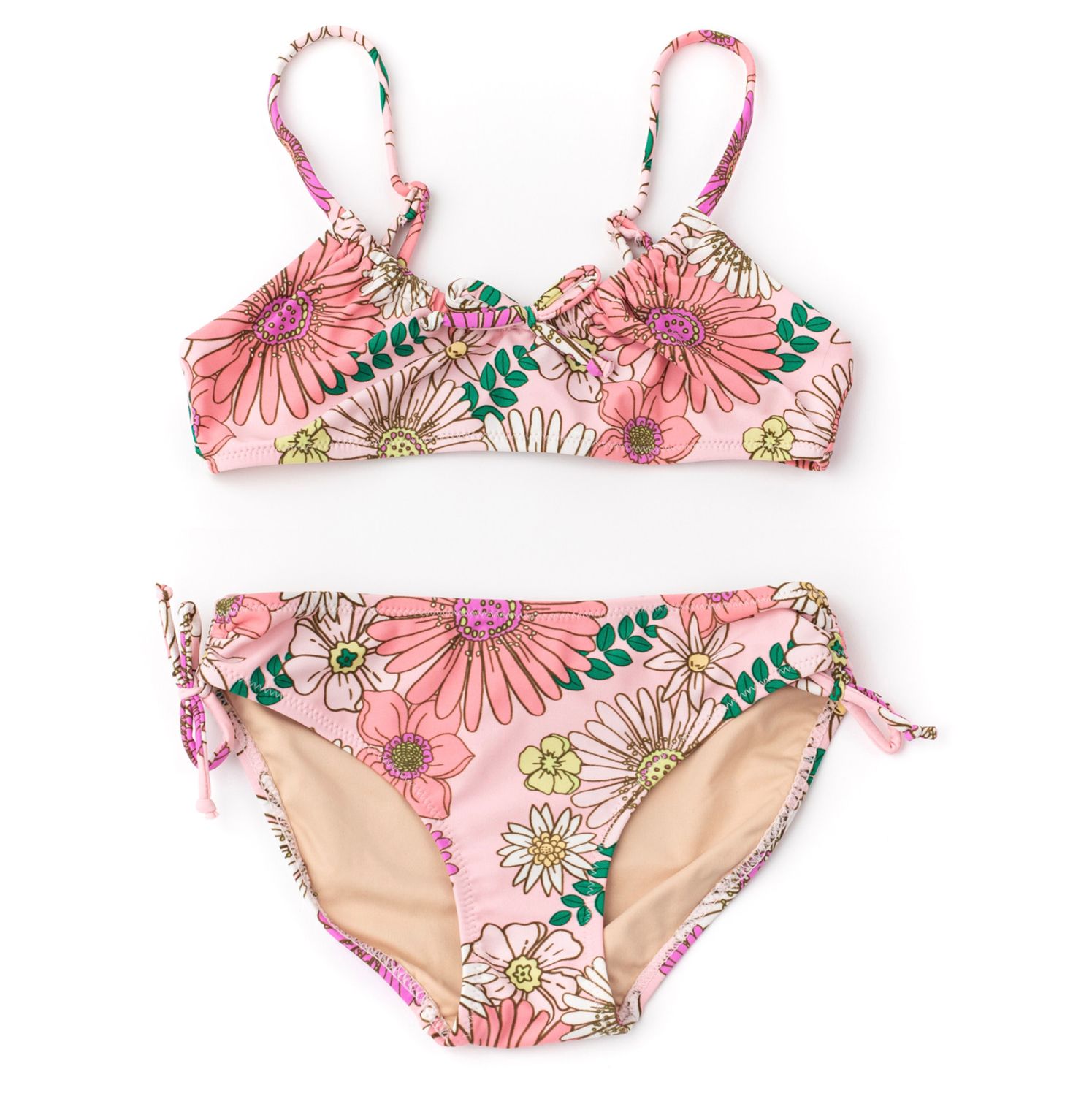 tie back bikini- retro blossom