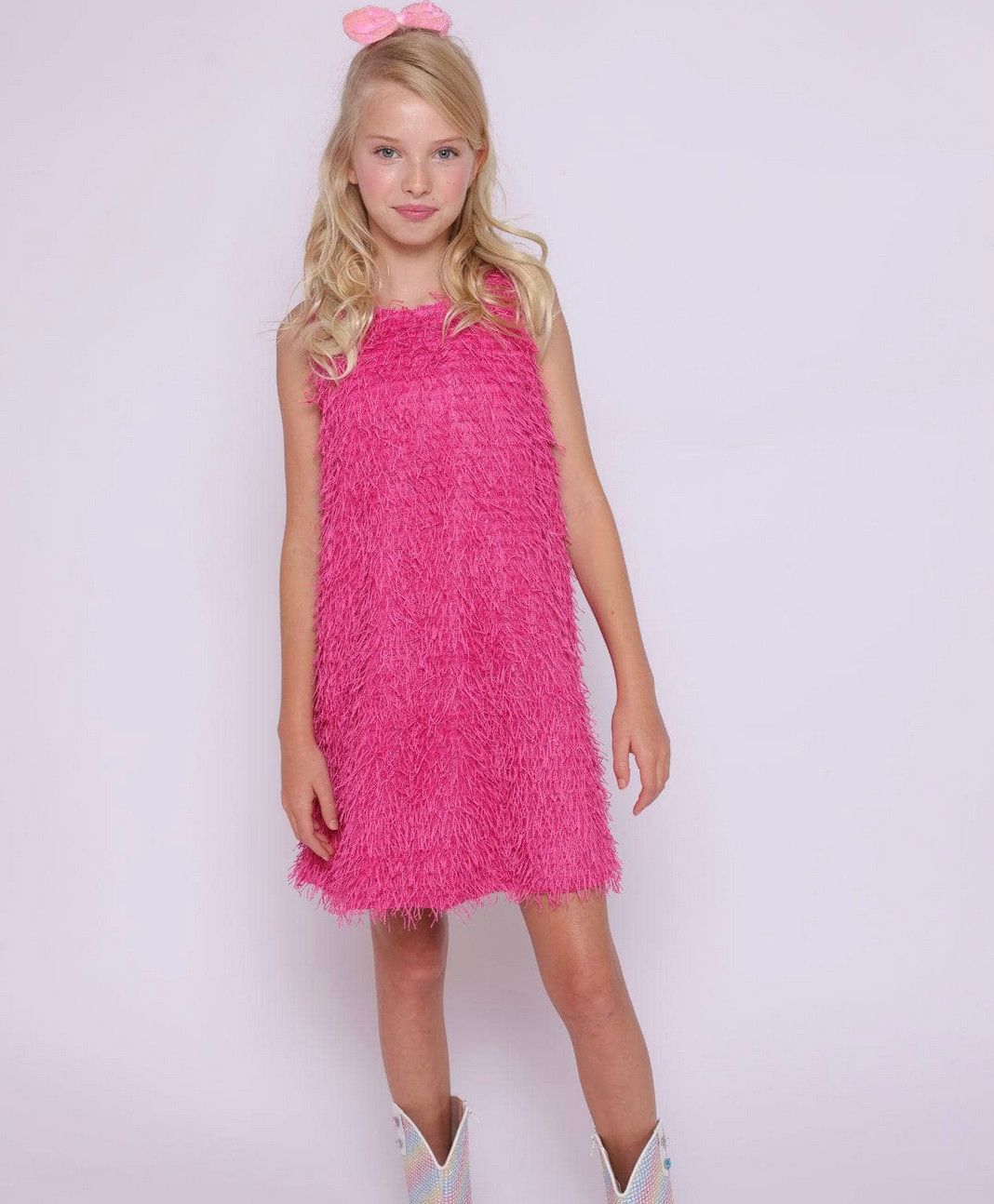 mia pink fringe dress