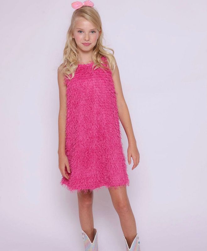 mia pink fringe dress