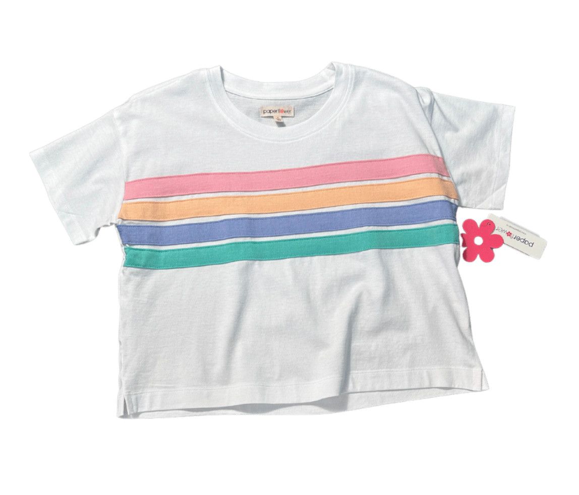rainbow stripe top